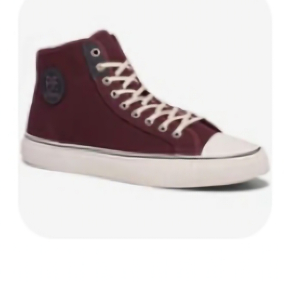 Mens Size 8/Womens Size 9.5 P.F. FLYERS Maroon High-Top Sneakers - Picture 12 of 12